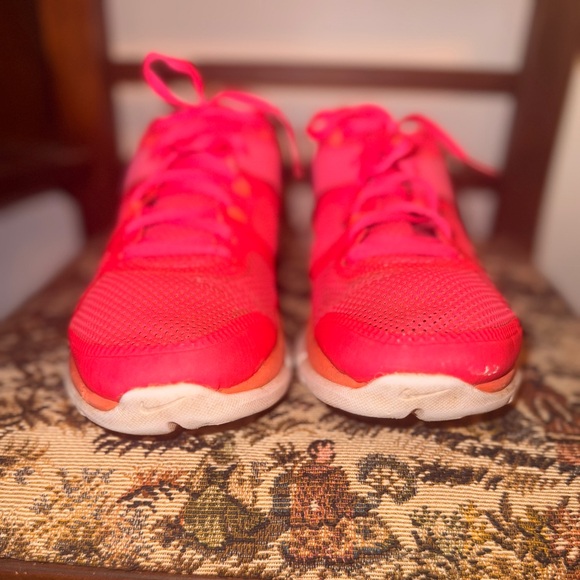 🔥 Nike Flex Women’s Training Running Shoes – Hot Pink / Orange – Size 8 - Picture 10 of 14